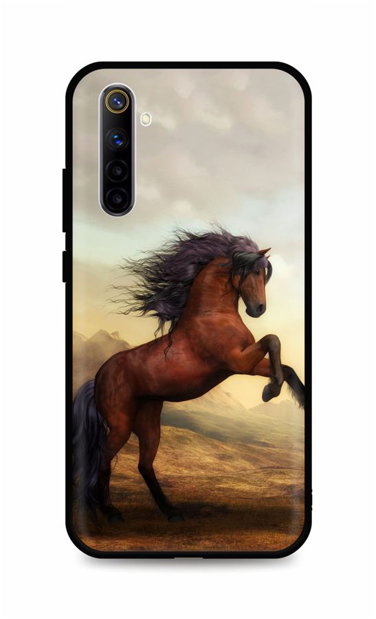 Kryt TopQ Realme 6s silikon Brown Horse 56382 (pouzdro neboli obal na mobil Realme 6s)