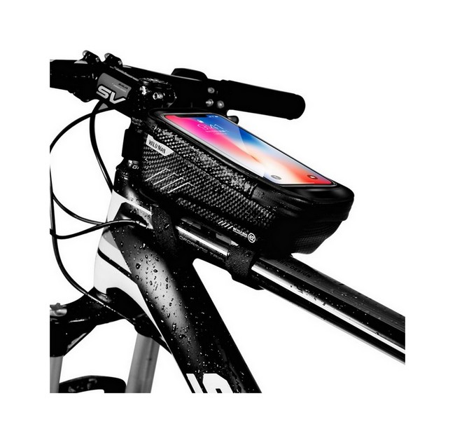 Levně Pouzdro WildMan E2 pro mobilní telefon na rám kola černé XL 56496 (držák na kolo černý)