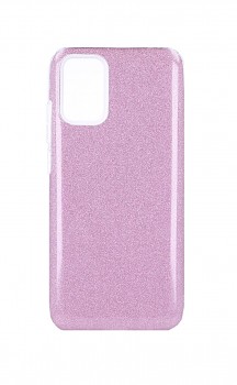 Zadní pevný kryt Forcell na Samsung A02s glitter růžový