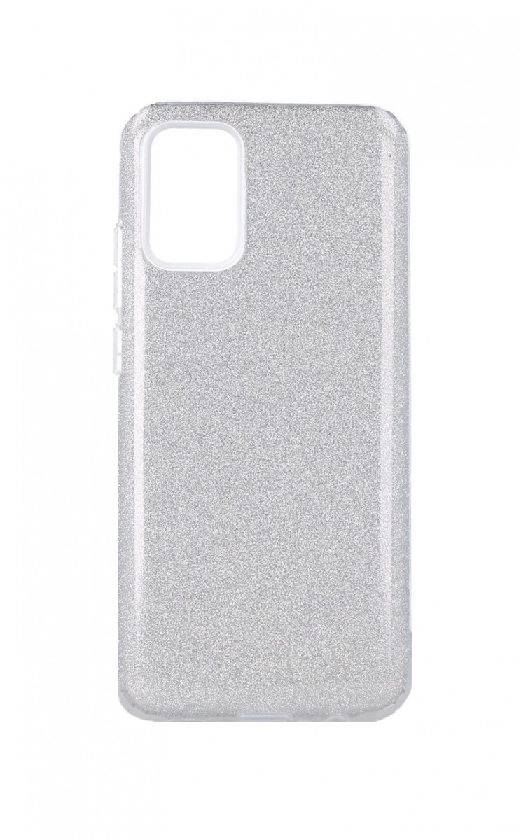 Pouzdro Forcell Samsung A02s glitter stříbrný 56518 (kryt neboli obal na mobil Samsung A02s)