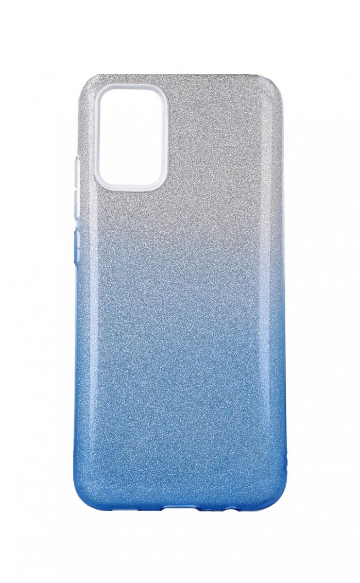 Pouzdro Forcell Samsung A02s glitter stříbrno-modrý 56519 (kryt neboli obal na mobil Samsung A02s)