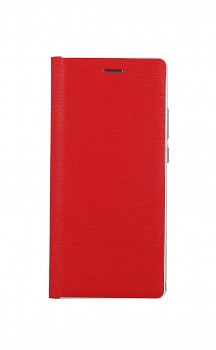 Knížkové pouzdro Luna Book na Samsung A02s červeno-stříbrné