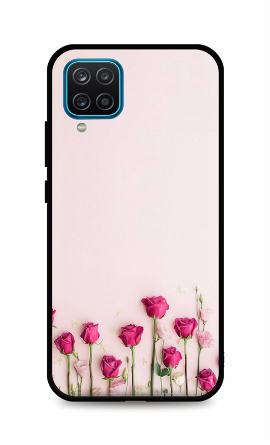 Levně Kryt TopQ Samsung A12 silikon Roses 56686 (pouzdro neboli obal na mobil Samsung A12)