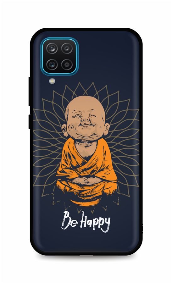 Levně Kryt TopQ Samsung A12 silikon Be Happy 56716 (pouzdro neboli obal na mobil Samsung A12)