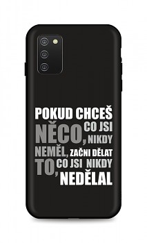 Zadní silikonový kryt DARK na Samsung A02s Moto