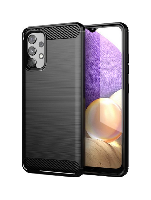 Levně Kryt TopQ Samsung A32 silikon černý 56741 (pouzdro neboli obal na mobil Samsung A32)