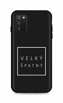 Zadní silikonový kryt DARK na Samsung A02s Velký špatný