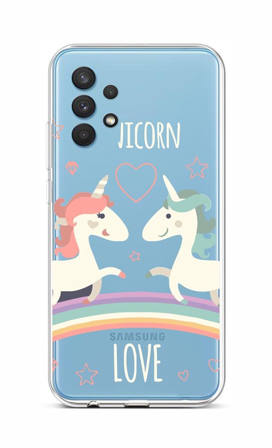 Kryt TopQ Samsung A32 silikon Unicorn Love 56863 (pouzdro neboli obal na mobil Samsung A32)