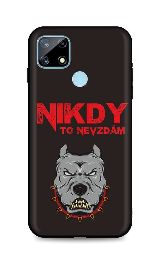 Zadní silikonový kryt DARK na Realme 7i Nikdy to nevzdám