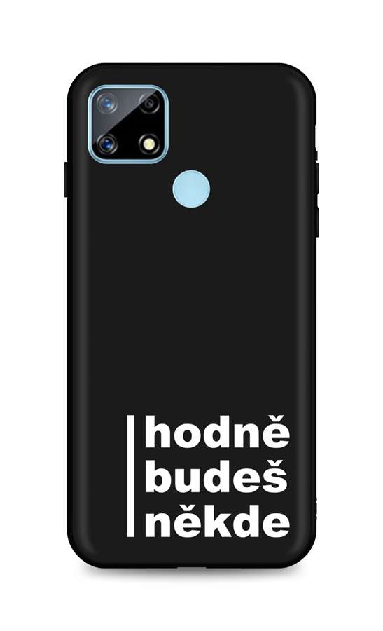 Zadní silikonový kryt DARK na Realme 7i Hodně budeš někde