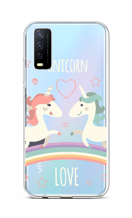 Zadní silikonový kryt na Vivo Y11s Unicorn Love