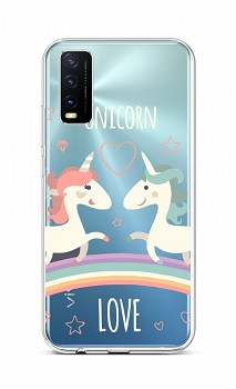 Zadní silikonový kryt na Vivo Y20s Unicorn Love