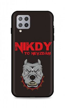 Zadní silikonový kryt DARK na Samsung A42 Nikdy to nevzdám