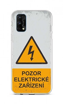 Zadní silikonový kryt na Realme 7 Pro Pozor elektrické zařízení