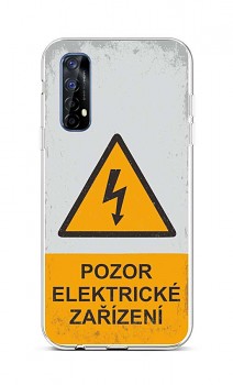Zadní silikonový kryt na Realme 7 Pozor elektrické zařízení