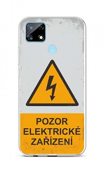 Zadní silikonový kryt na Realme 7i Pozor elektrické zařízení