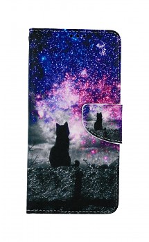 Knížkové pouzdro na Samsung A12 Hvězdná obloha