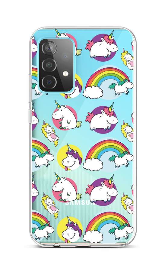 Levně Kryt TopQ Samsung A52 silikon Chunky Unicorns 57372 (pouzdro neboli obal na mobil Samsung A52)