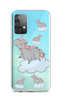 Zadní silikonový kryt na Samsung A52 Grey Unicorns