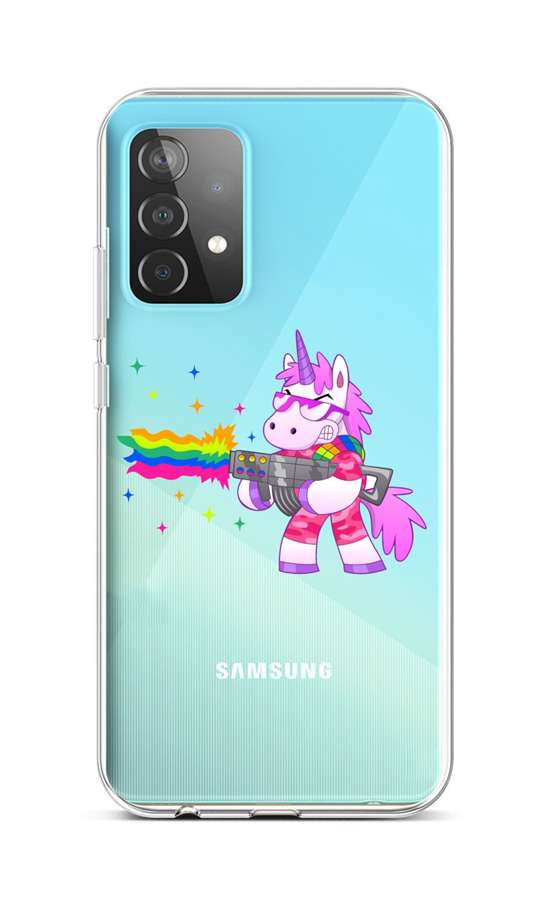 Levně Kryt TopQ Samsung A52 silikon Rainbow Gun 57407 (pouzdro neboli obal na mobil Samsung A52)