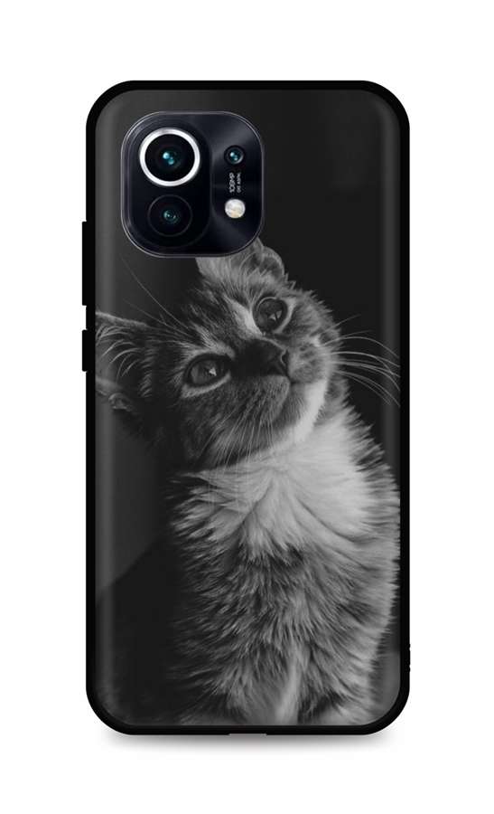 Levně Kryt TopQ Xiaomi Mi 11 silikon Cute Cat 57548 (pouzdro neboli obal na mobil Xiaomi Mi 11)