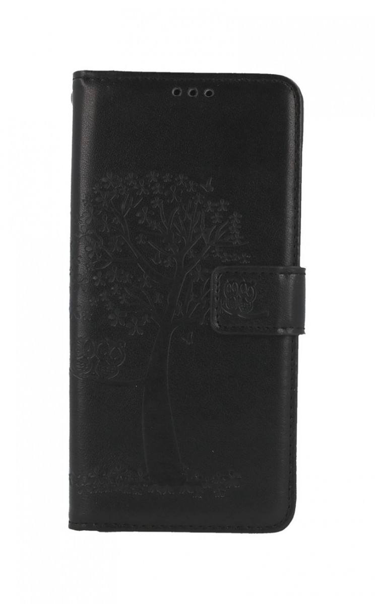 Knížkové pouzdro na Samsung A52 Černý strom sovičky