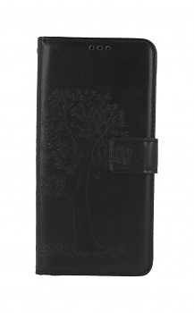Knížkové pouzdro na Samsung A52 Černý strom sovičky