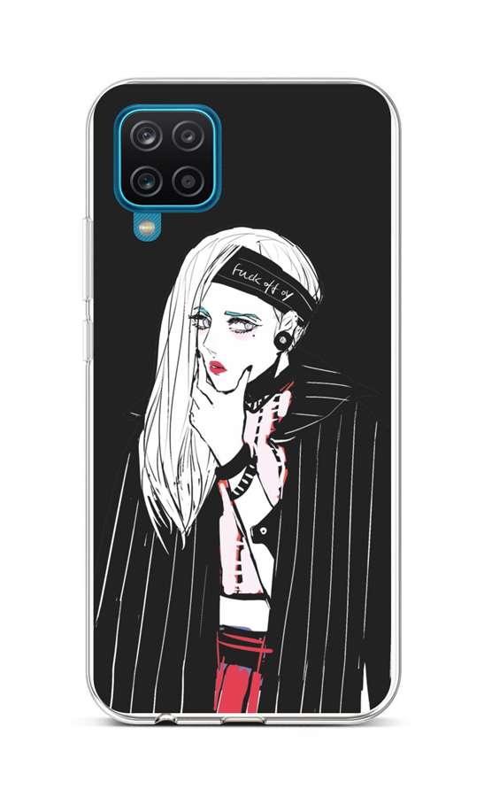 Levně Kryt TopQ Samsung A12 silikon Dark Girl 57727 (pouzdro neboli obal na mobil Samsung A12)