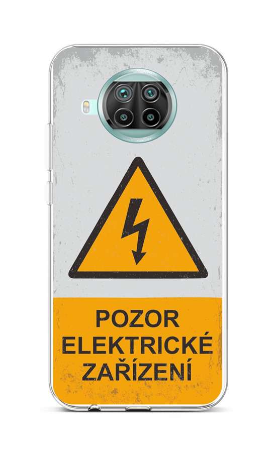 Levně Kryt TopQ Xiaomi Mi 10T Lite silikon Pozor elektrické zařízení 57801 (pouzdro neboli obal na mobil Xiaomi Mi 10T Lite)