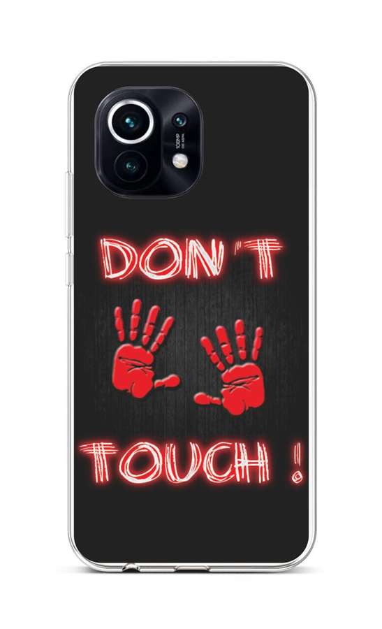 Levně Kryt TopQ Xiaomi Mi 11 silikon Don't Touch Red 57821 (pouzdro neboli obal na mobil Xiaomi Mi 11)