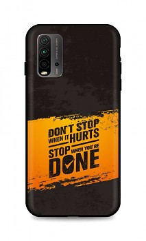 Zadní silikonový kryt DARK na Xiaomi Redmi 9T Don't Stop