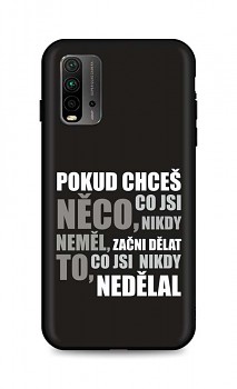 Zadní silikonový kryt DARK na Xiaomi Redmi 9T Moto