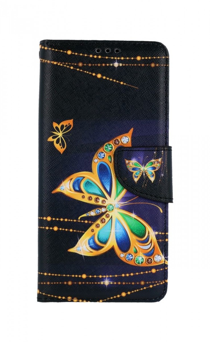 Knížkové pouzdro na Xiaomi Redmi 9T Zlatý motýl