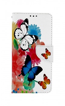 Knížkové pouzdro na Xiaomi Redmi Note 10 Pro Barevné s motýlky