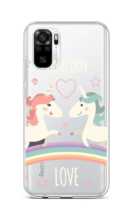 Kryt TopQ Xiaomi Redmi Note 10 silikon Unicorn Love 58073 (pouzdro neboli obal na mobil Xiaomi Redmi Note 10)