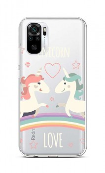 Zadní silikonový kryt na Xiaomi Redmi Note 10 Unicorn Love