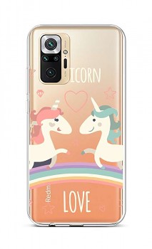 Zadní silikonový kryt na Xiaomi Redmi Note 10 Pro Unicorn Love