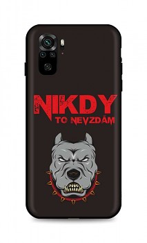 Zadní silikonový kryt DARK na Xiaomi Redmi Note 10 Nikdy to nevzdám