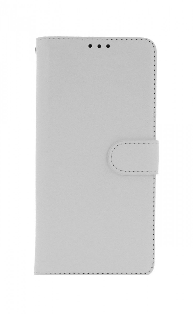 Knížkové pouzdro na Xiaomi Redmi Note 10 Pro bílé s přezkou