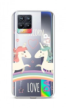 Zadní silikonový kryt na Realme 8 Unicorn Love