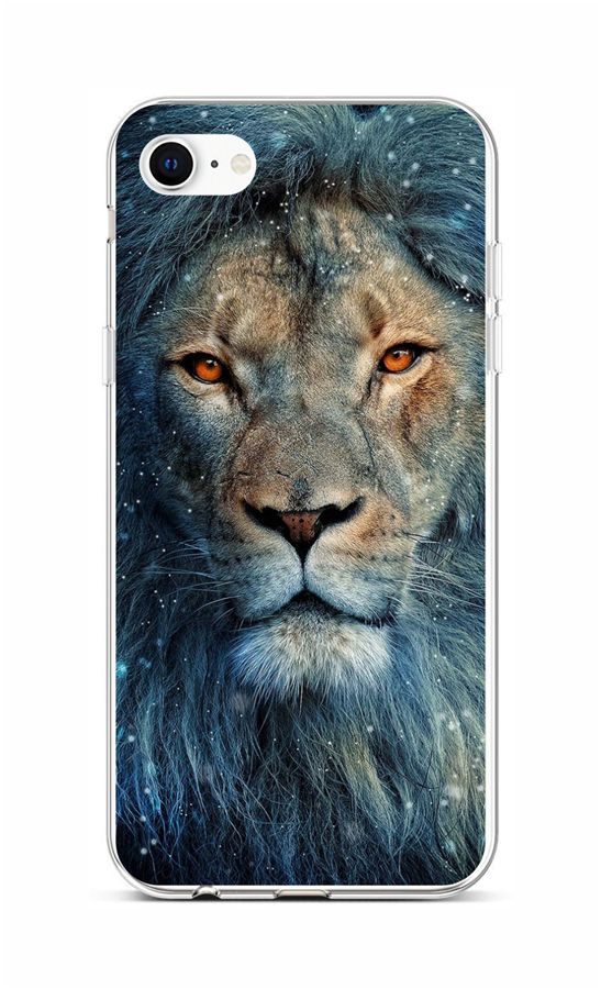 Zadní silikonový kryt na iPhone SE 2020 Kouzelný lev