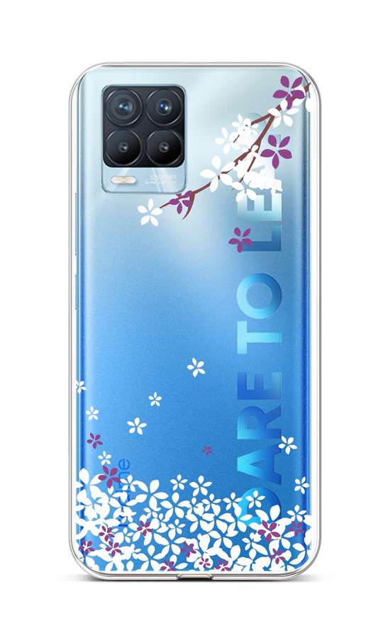 Zadní silikonový kryt na Realme 8 Pro Květy sakury