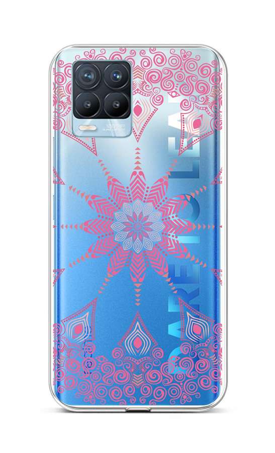 Zadní silikonový kryt na Realme 8 Pro Pink Mandala