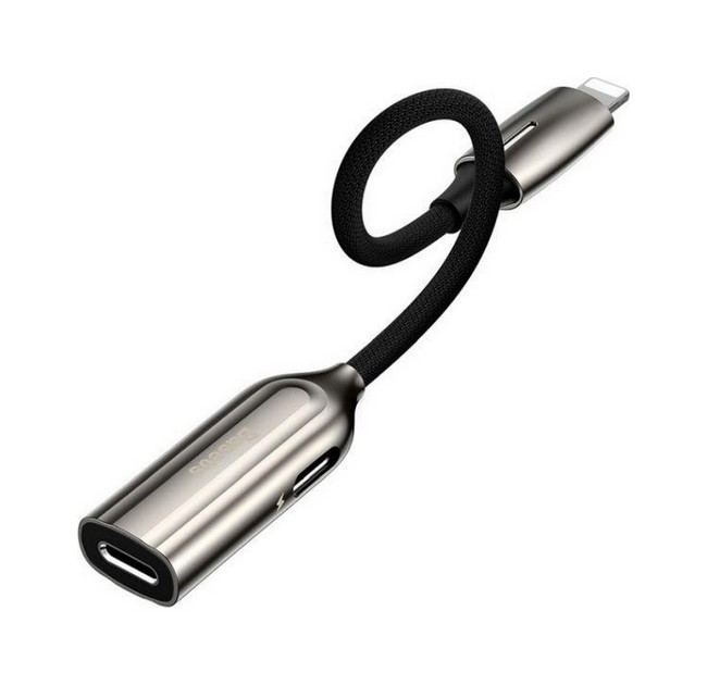 Adaptér Baseus L55 Lightning - 2x Lightning konektor šedý 58861