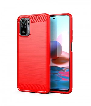 Zadní silikonový kryt na Xiaomi Redmi Note 10 červený