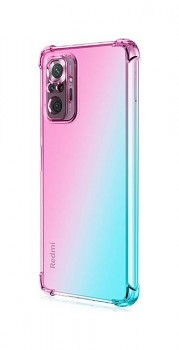 Zadní silikonový kryt na Xiaomi Redmi Note 10 Pro Shock duhový mentolovo-růžový