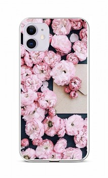 Zadní silikonový kryt na iPhone 11 Růžové květy