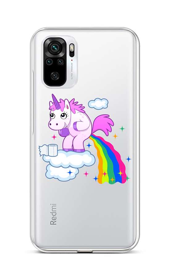 Zadní silikonový kryt na Xiaomi Redmi Note 10 Rainbow Disaster
