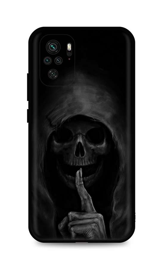 Zadní silikonový kryt DARK na Xiaomi Redmi Note 10 Dark Grim Reaper