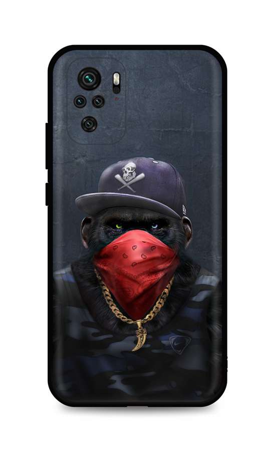 Levně Kryt TopQ Xiaomi Redmi Note 10 silikon Monkey Gangster 59066 (pouzdro neboli obal na mobil Xiaomi Redmi Note 10)